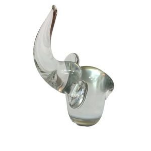 ALDON ACCESSORIES LTD Blown Glass Lead Crystal Elephant Paperweight